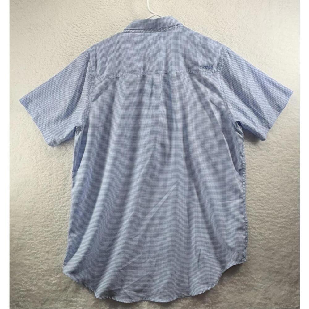 Mountain Khakis Mens Large Blue Plaid Lightweight UPF Short Sleeve Button Up - Picture 6 of 7